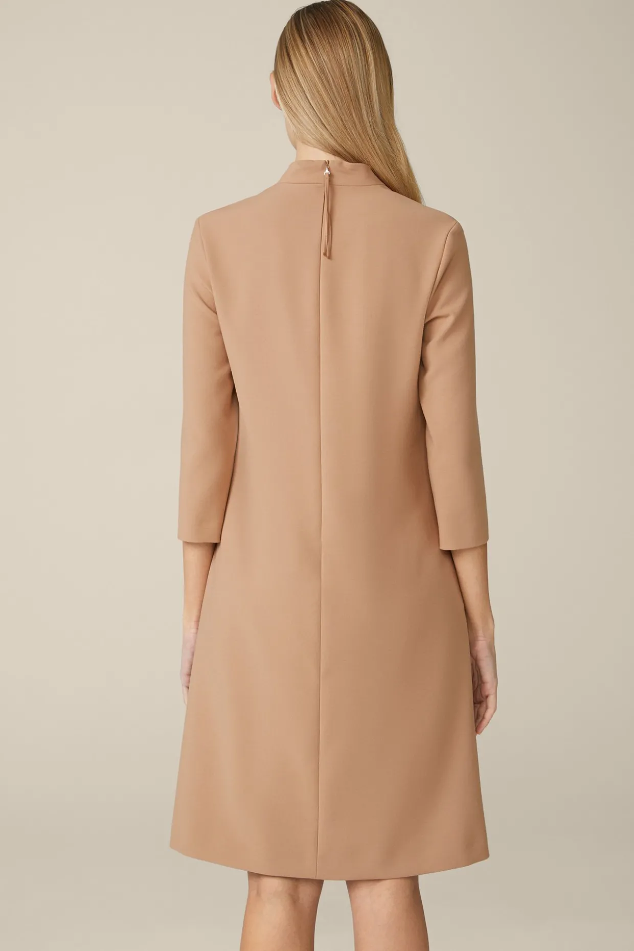 Crepe-Shift-Kleid In