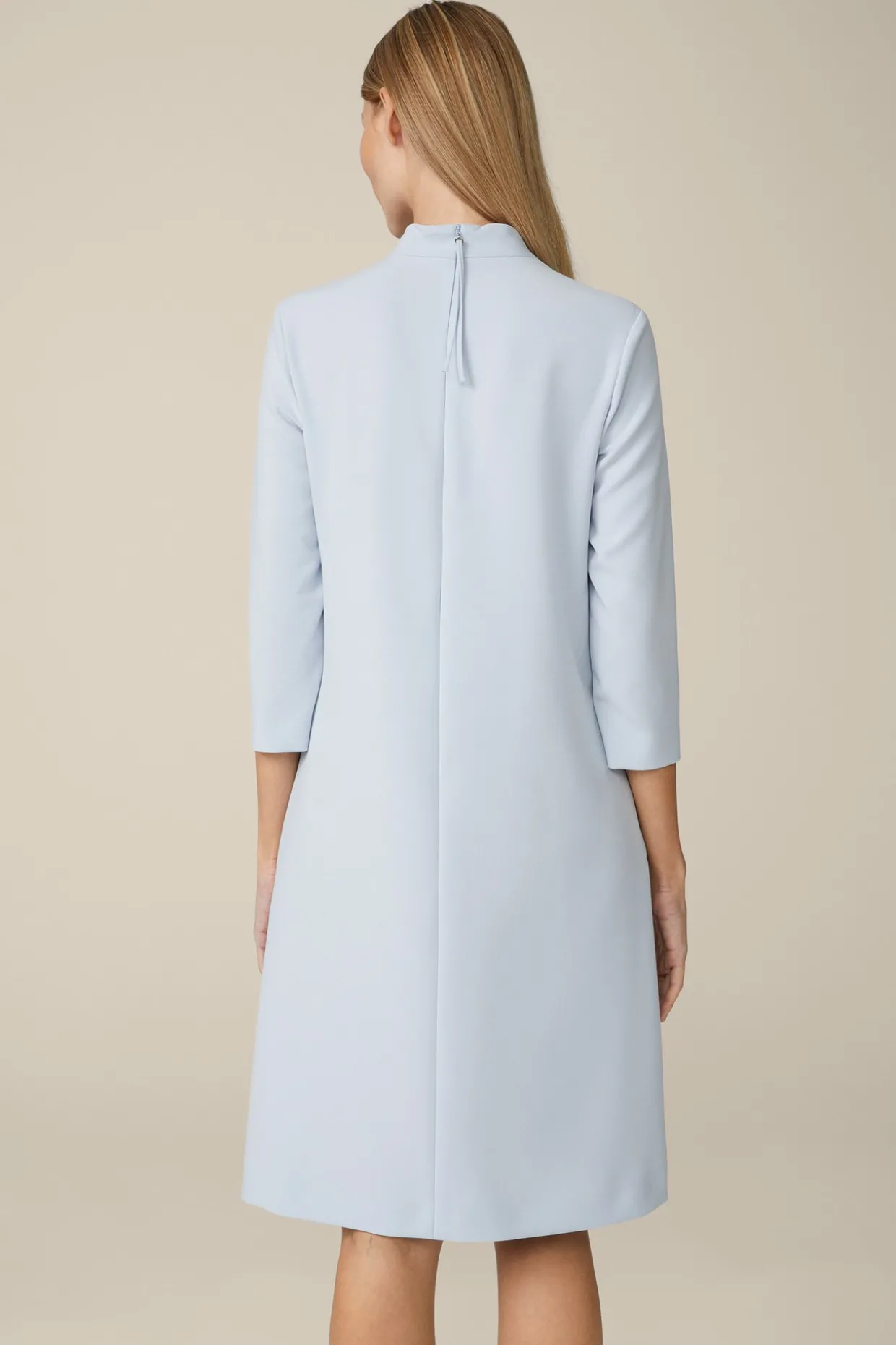 Crepe-Shift-Kleid In