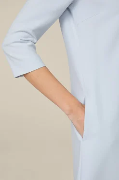 Crepe-Shift-Kleid In