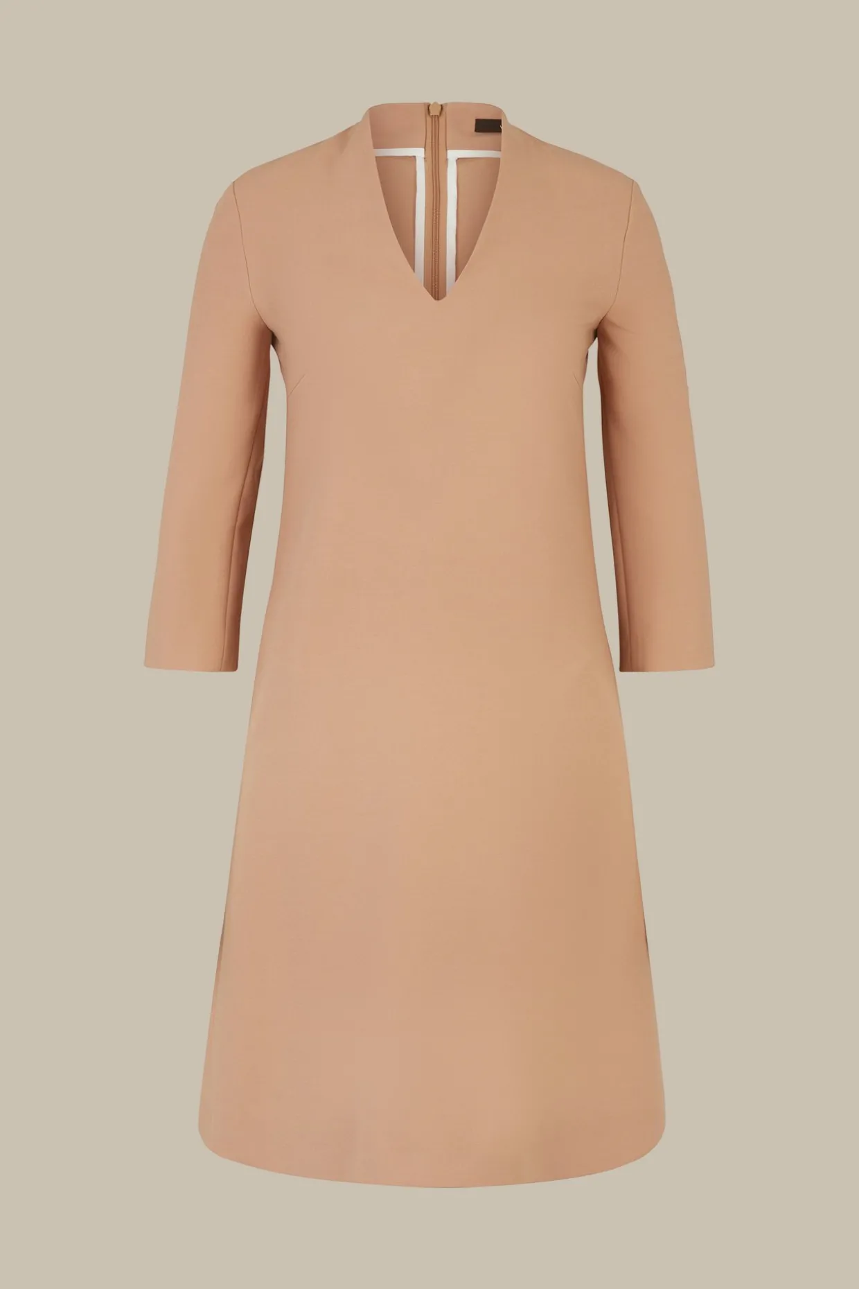 Crepe-Shift-Kleid In