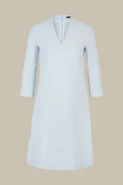 Crepe-Shift-Kleid In