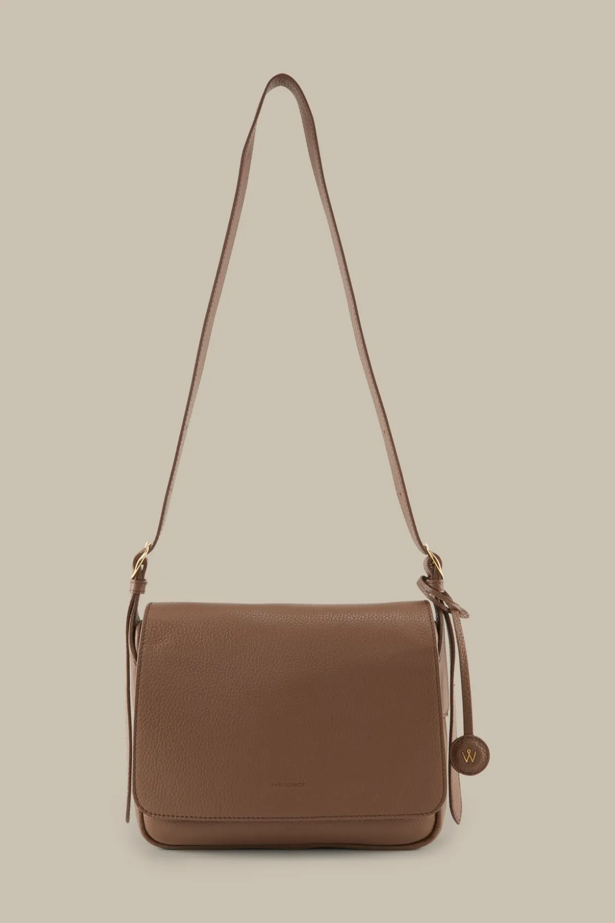 Crossbody-Bag Aus Nappaleder In Braun