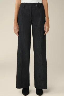 Denim-Palazzo-Hose In