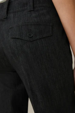 Denim-Palazzo-Hose In