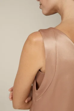 Duchesse-Satin-Cocktail-Kleid In