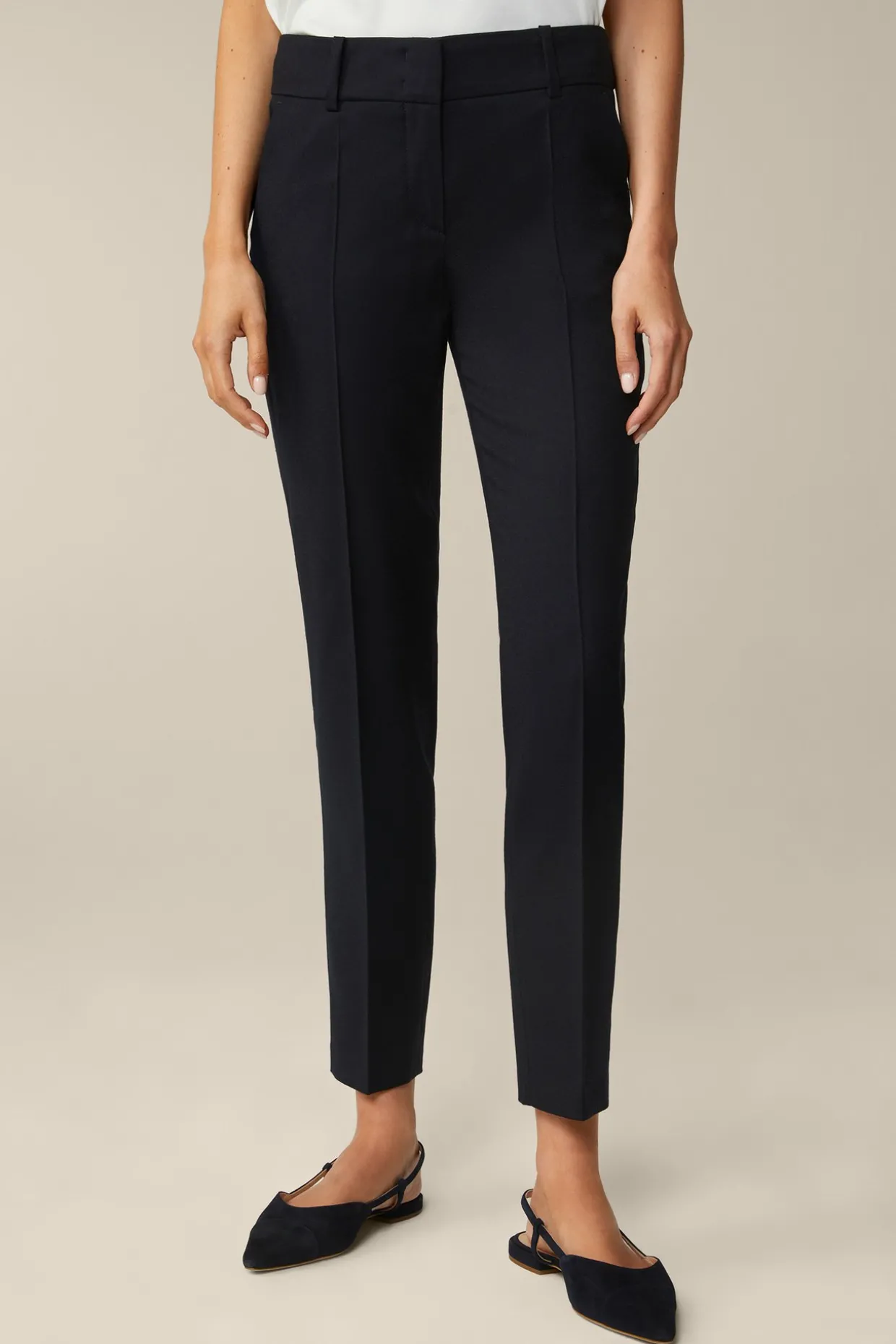 Flanell-Anzug-Hose In