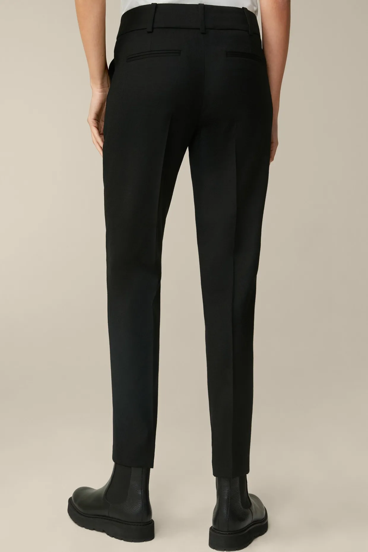 Flanell-Anzug-Hose In