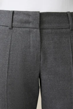 Flanell-Anzug-Hose In Grau