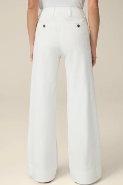 Gabardine-Palazzo-Hose In