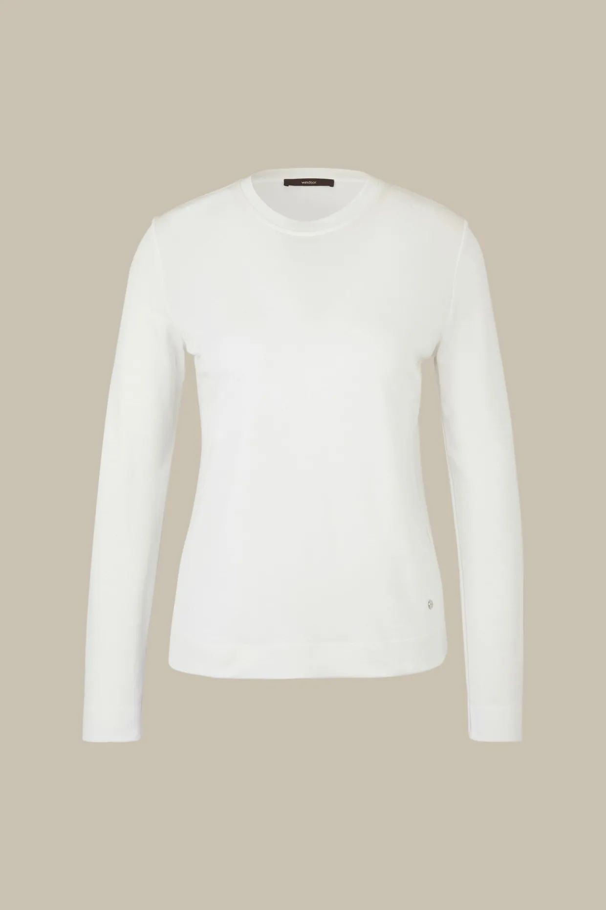 Jersey-Langarm-Shirt Aus Tencel In