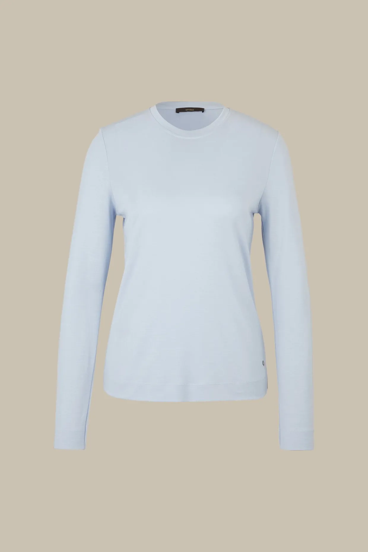 Jersey-Langarm-Shirt Aus Tencel In