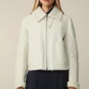 Lammfell-Wende-Biker-Jacke In