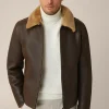 Lamm-Leder-Jacke Mezzano Mit Hemdkragen In