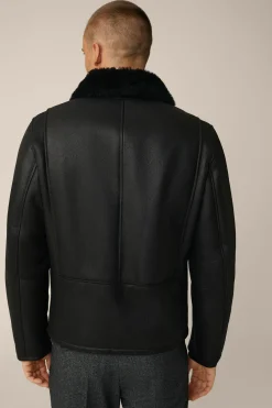 Lamm-Leder-Jacke Mezzano Mit Hemdkragen In