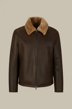 Lamm-Leder-Jacke Mezzano Mit Hemdkragen In