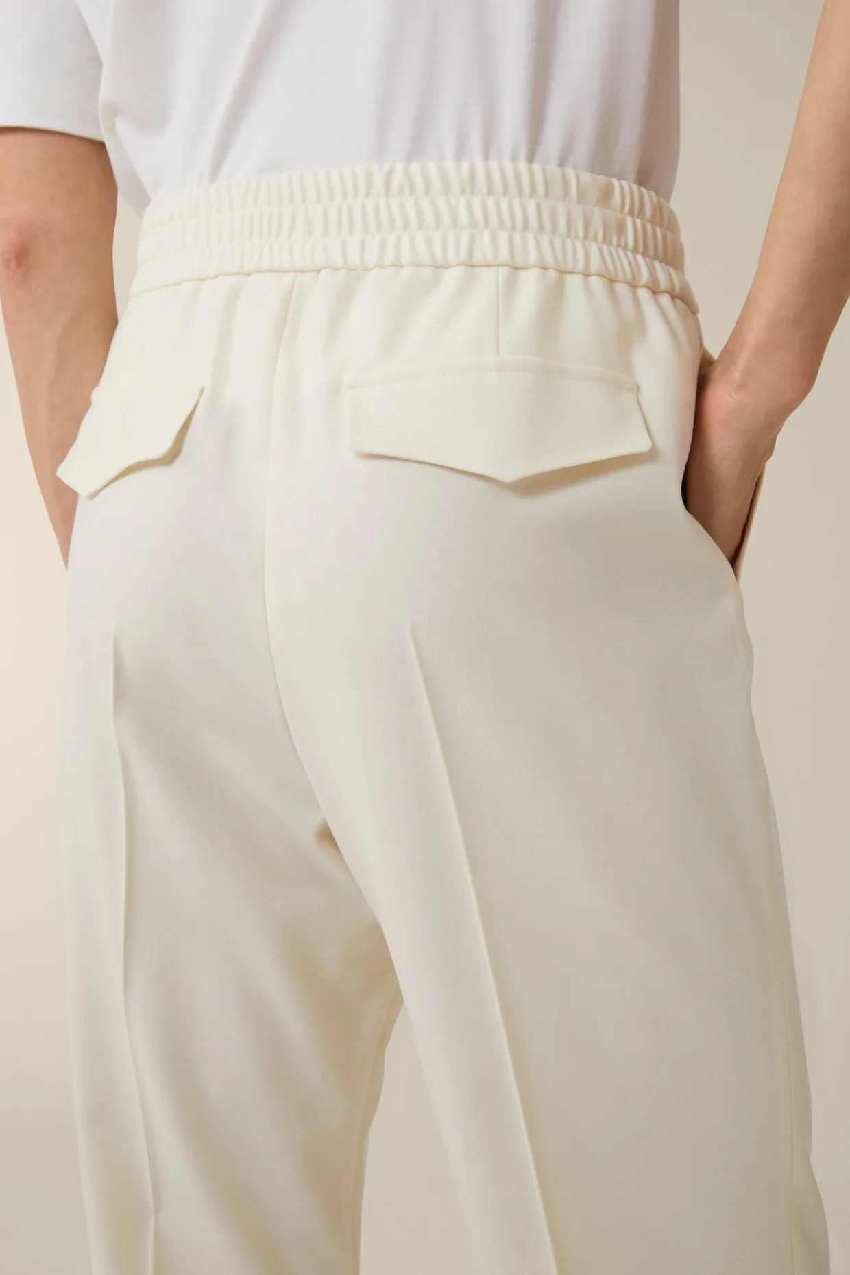 Luxus-Flanell-Hose Im Jogger-Stil In