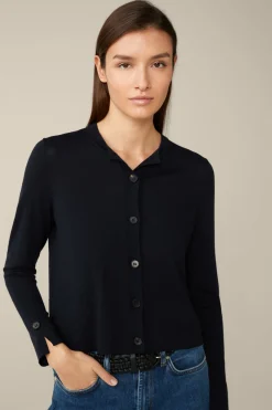 Merino-Strick-Cardigan In