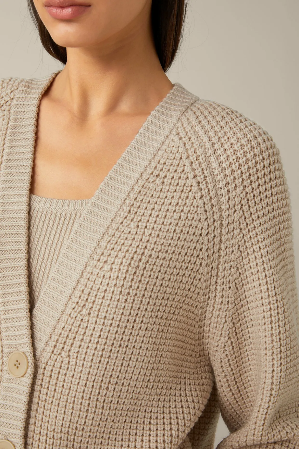 Merino-Strick-Cardigan In