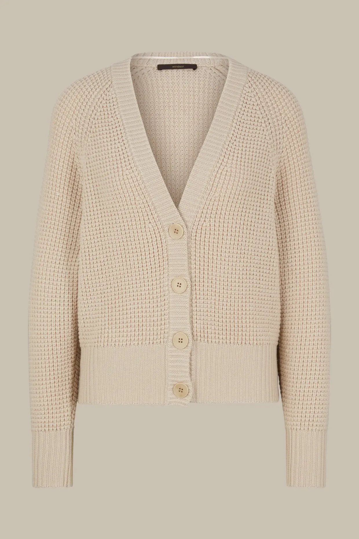 Merino-Strick-Cardigan In