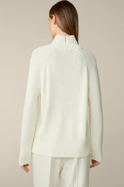 Merino-Strick-Rollkragen-Pullover In