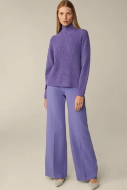 Merino-Strick-Rollkragen-Pullover In