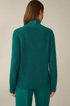 Merino-Strick-Rollkragen-Pullover In