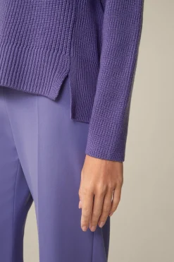Merino-Strick-Rollkragen-Pullover In