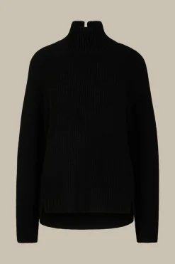 Merino-Strick-Rollkragen-Pullover In