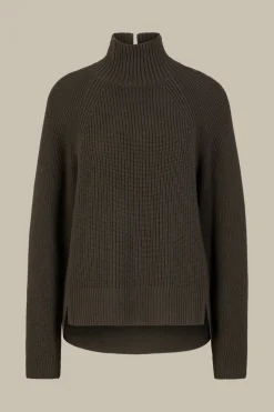 Merino-Strick-Rollkragen-Pullover In