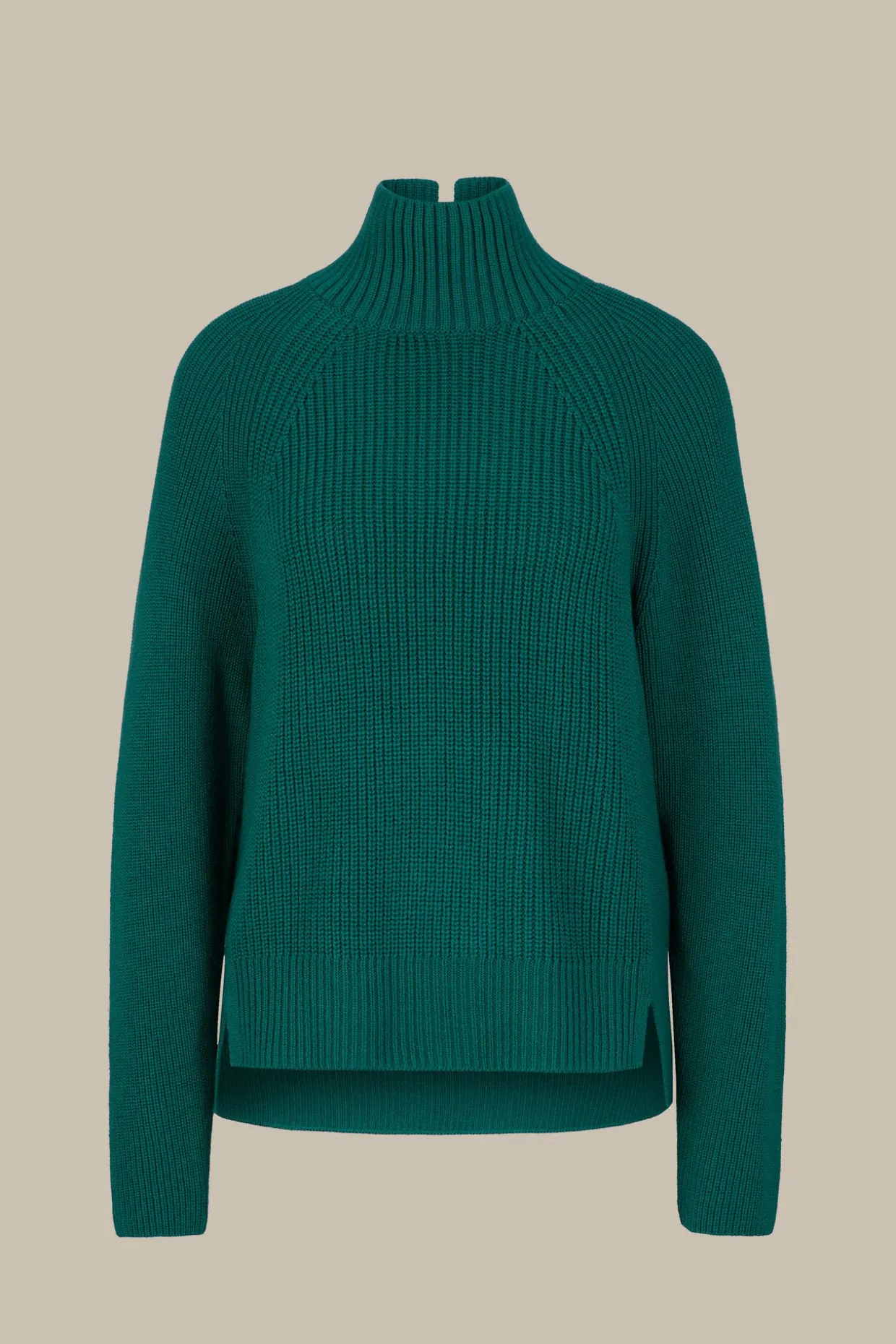 Merino-Strick-Rollkragen-Pullover In