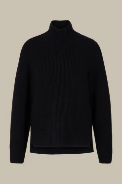 Merino-Strick-Rollkragen-Pullover In