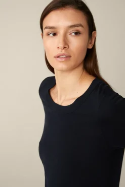Merino-Strick-Shirt In