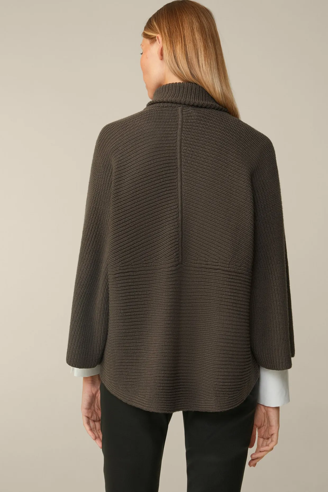 Merino-Strick-Zip-Cardigan In