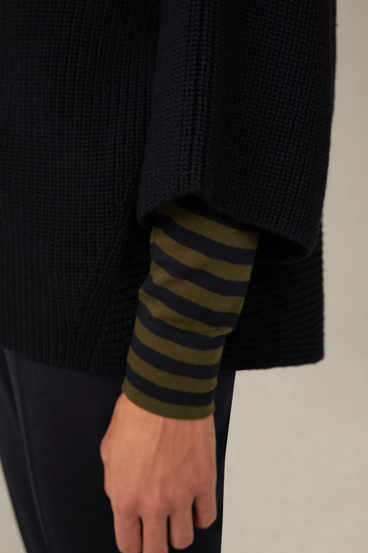 Merino-Strick-Zip-Cardigan In
