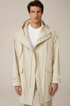 Nylon-Parka Bosa Mit Kapuze In Beige