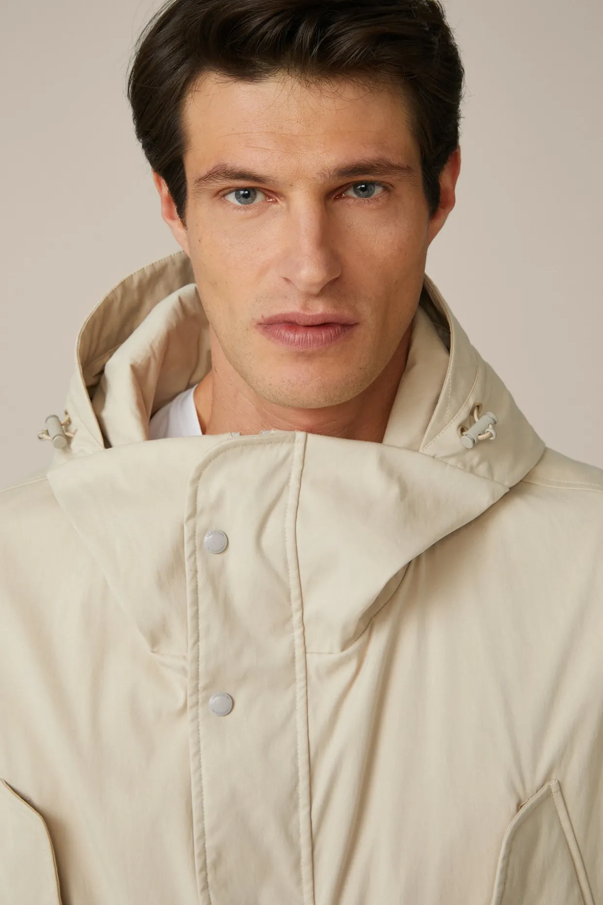 Nylon-Parka Bosa Mit Kapuze In Beige