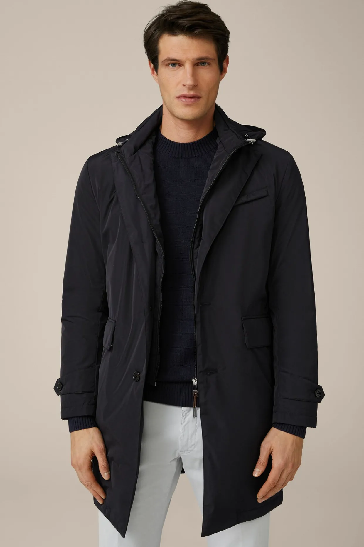 Nylon-Parka Venosa Mit Reverskragen In