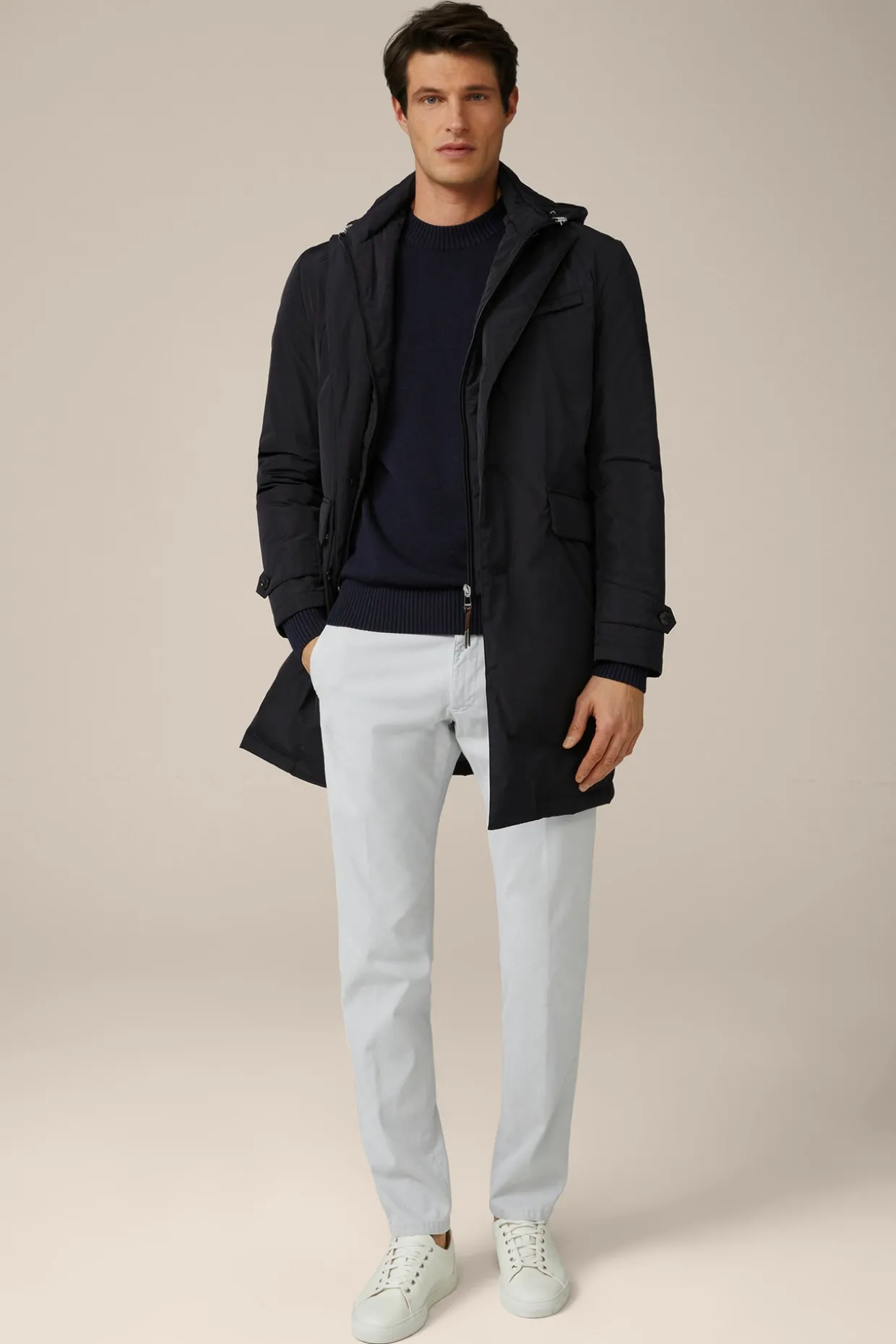 Nylon-Parka Venosa Mit Reverskragen In