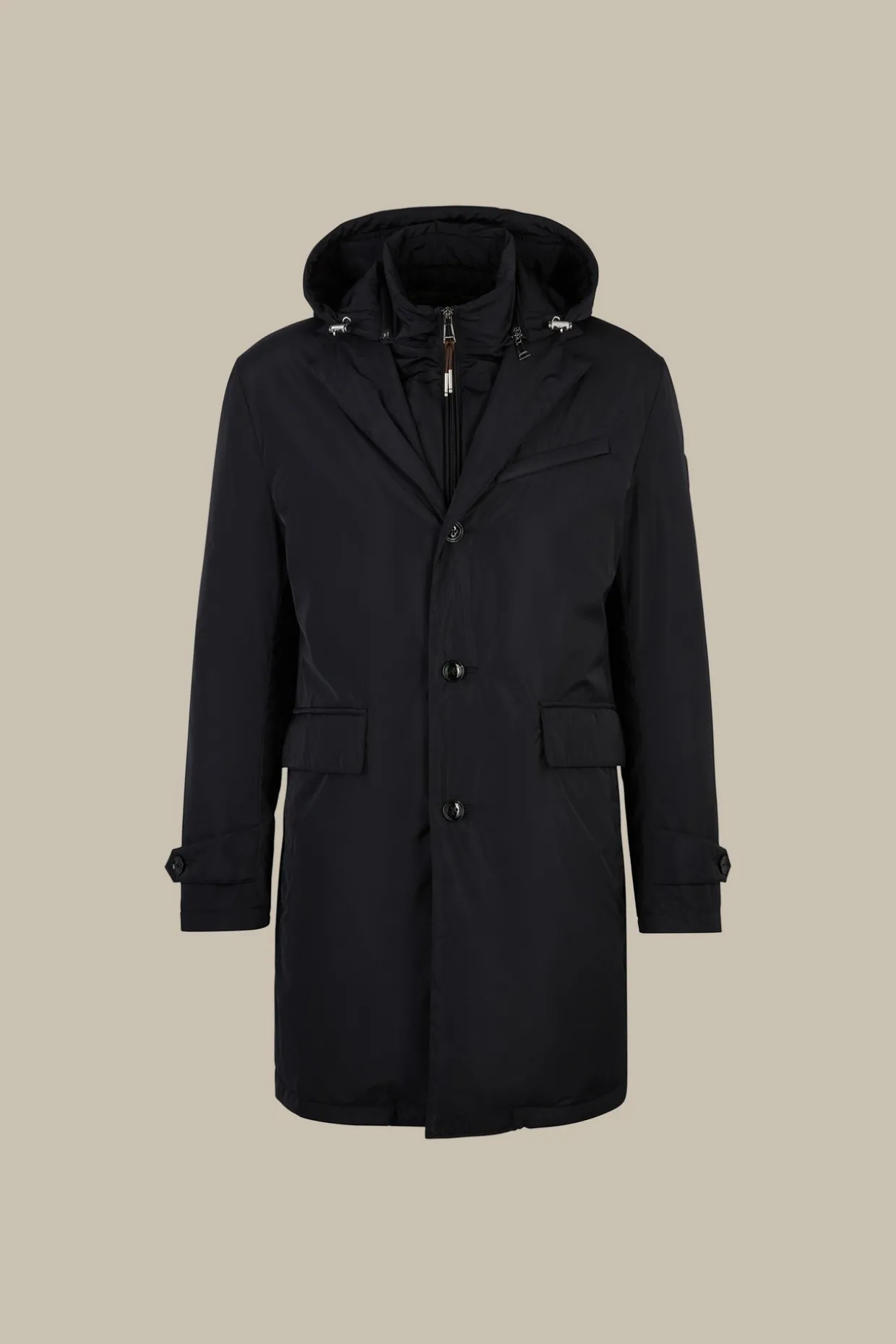 Nylon-Parka Venosa Mit Reverskragen In