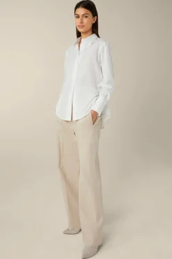 Popeline-Baumwoll-Hemd-Bluse In