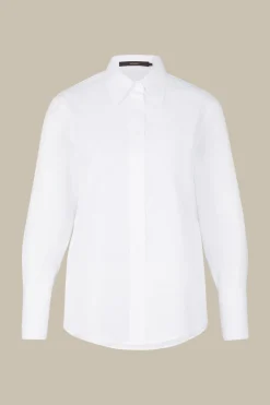 Popeline-Baumwoll-Hemd-Bluse In