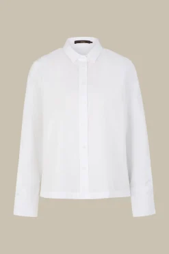 Popeline-Baumwoll-Hemd-Bluse In