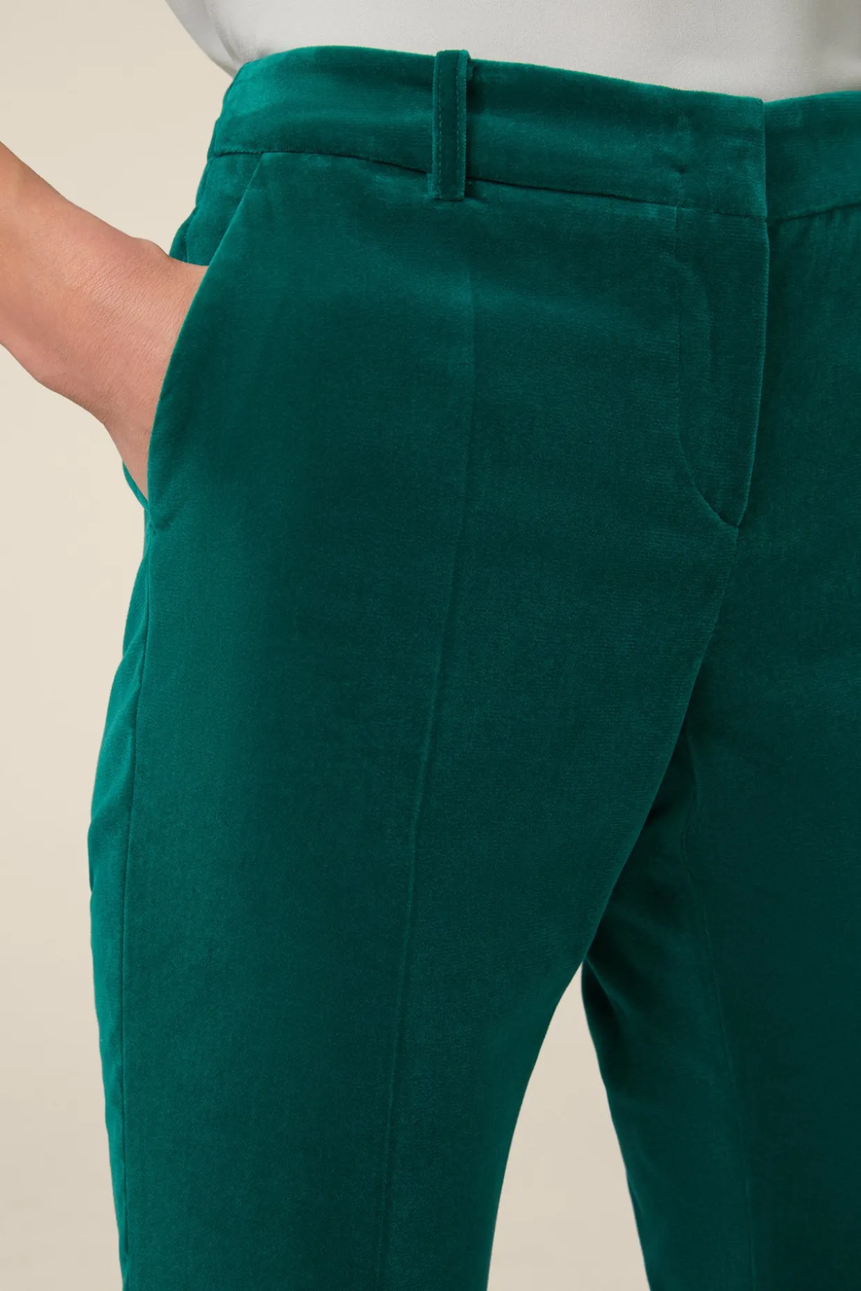 Samt-Anzug-Hose In