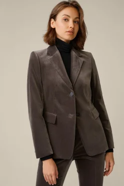 Samt-Blazer In