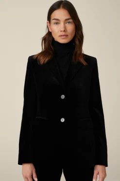 Samt-Blazer In