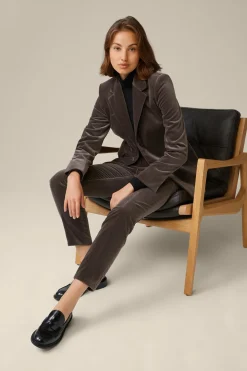 Samt-Blazer In