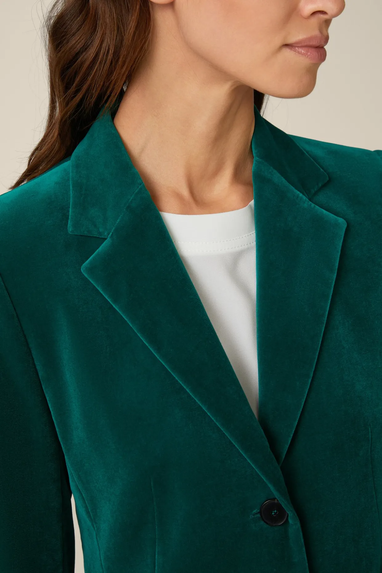 Samt-Blazer In
