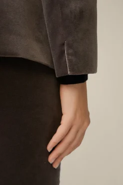 Samt-Blazer In