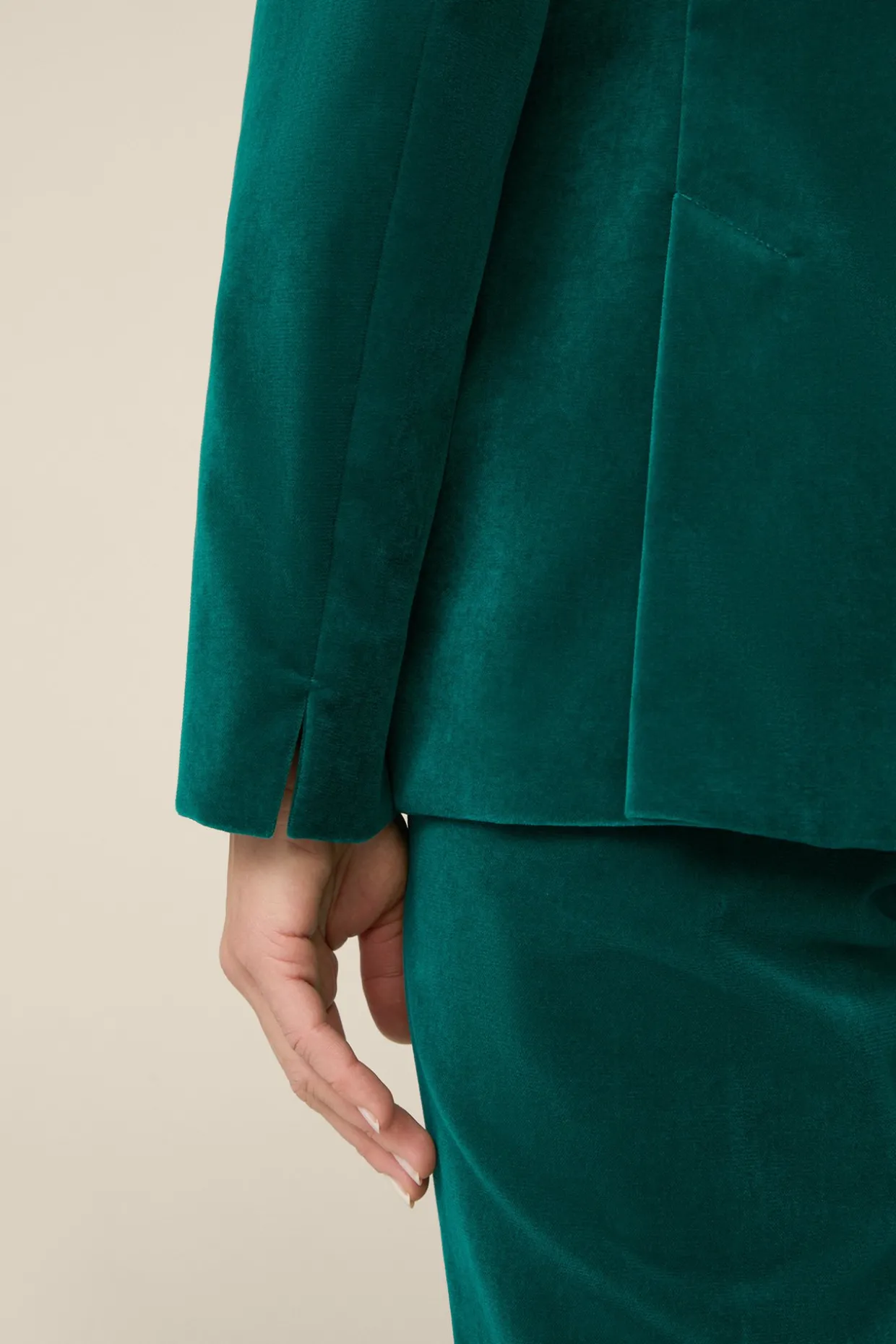 Samt-Blazer In