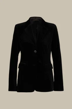 Samt-Blazer In
